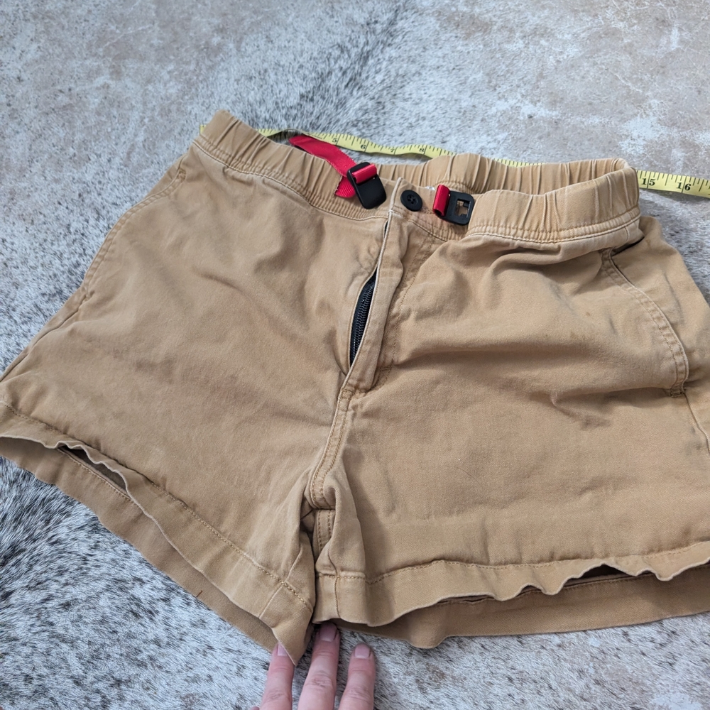 Topo Designs Mountain Shorts In Khaki - Picture 2 of 5
